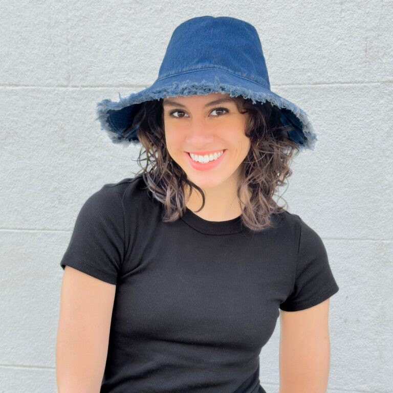Sprigs Wide Brim Denim Bucket Hat