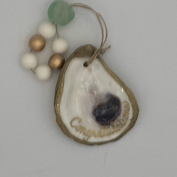 Grit and Grace Studio Decoupage Shell Ornament