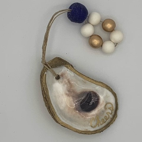 Grit and Grace Studio Decoupage Shell Ornament