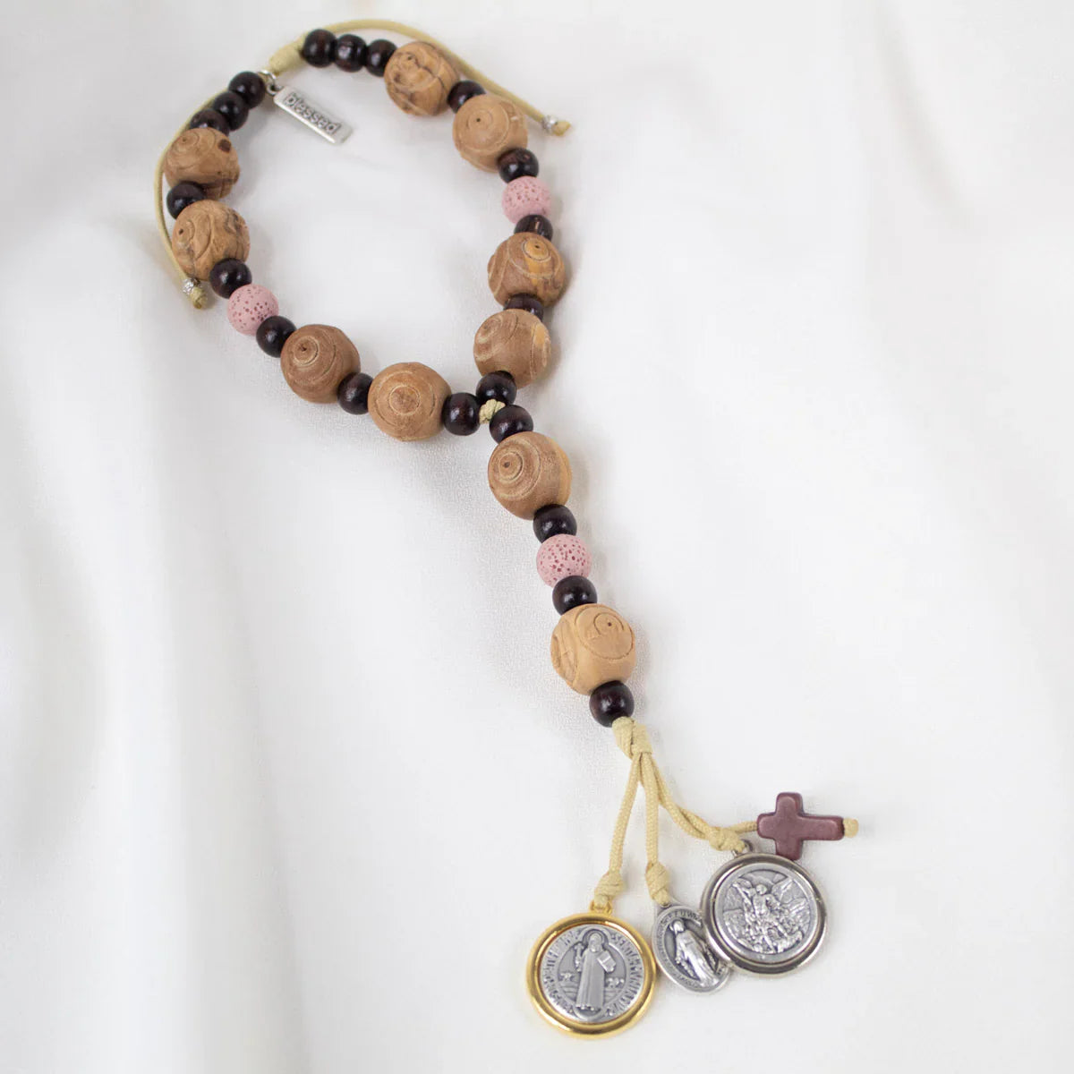 My Saint My Hero Blessings for Your Home Lava Bead Door Hanger