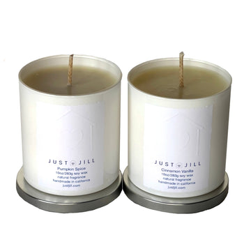 Scented Candles Pumpkin Spice/Cinnamon Vanilla (2-pack)