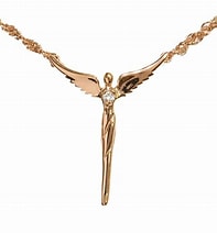 Steven Lavaggi Perfect Angel Necklace with Diamond Accent