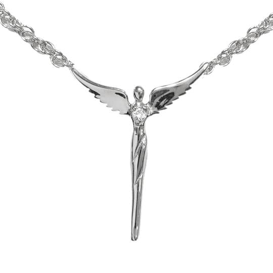 Steven Lavaggi Perfect Angel Necklace with Diamond Accent