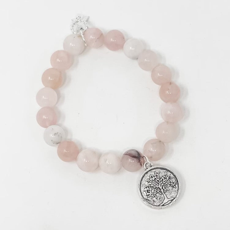 PowerBeads by jen Petites Tree of Life Breast Cancer Awareness Bracelet