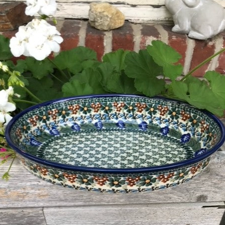 Polish Pottery Signature Large Oval Baking Dish