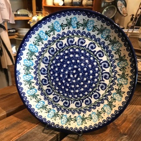 Polish Pottery Signature Dinner/Wall Hanging Plate