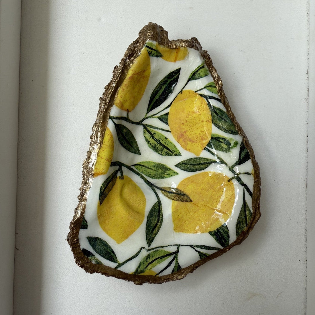 Grit and Grace Decoupage Oyster Dishes Fruit Edition