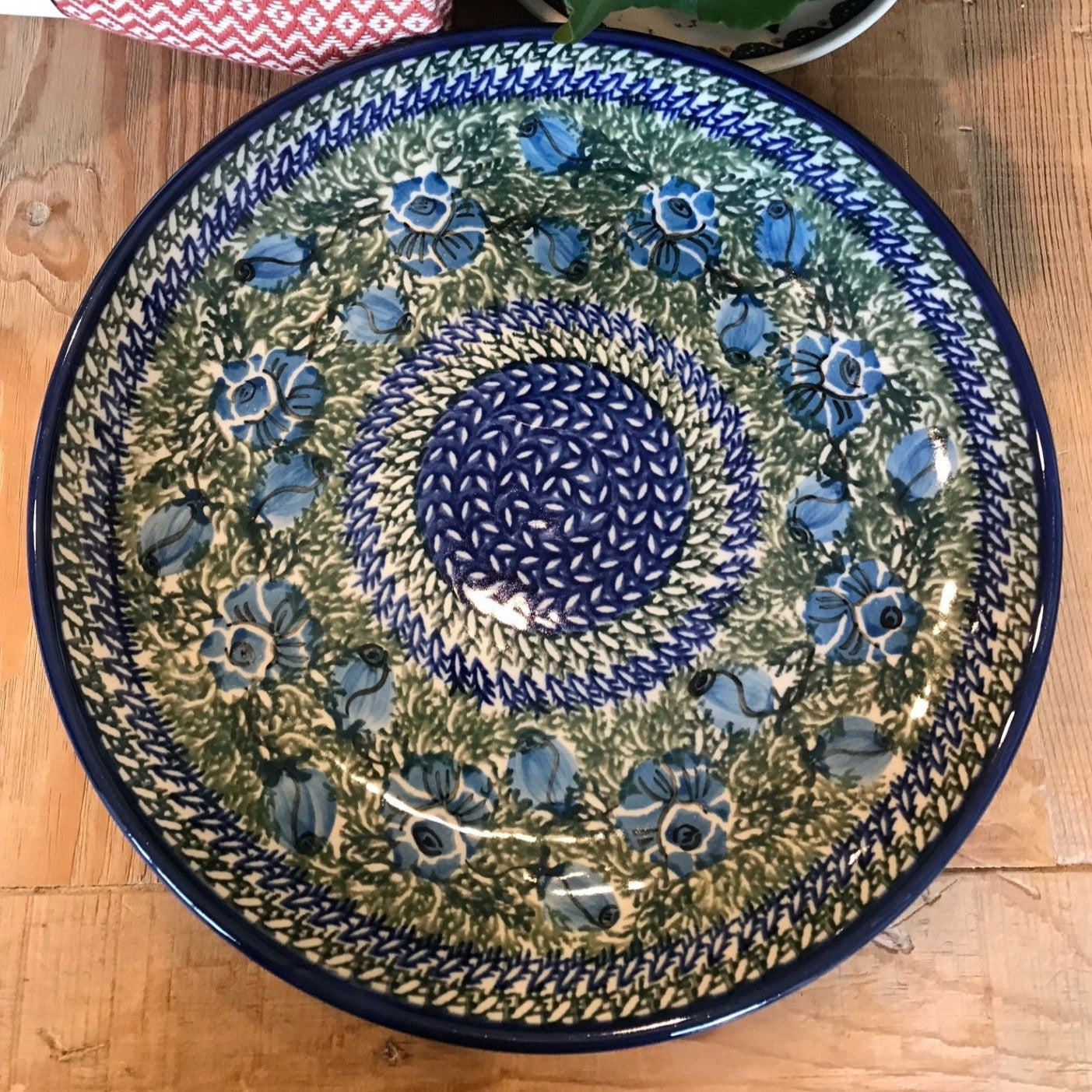 Polish Pottery Signature Dinner/Wall Hanging Plate