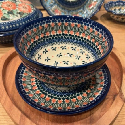 Polish Pottery Signature Colander Bowl Set