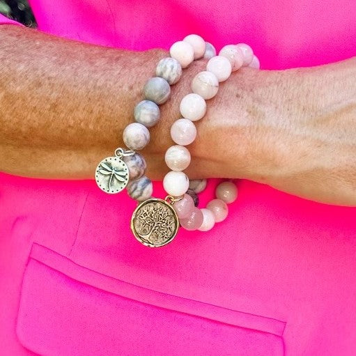 PowerBeads by jen Petites Tree of Life Breast Cancer Awareness Bracelet