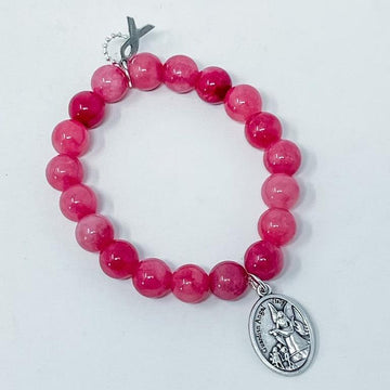 PowerBeads by jen Petites Breast Cancer Awareness Bracelet