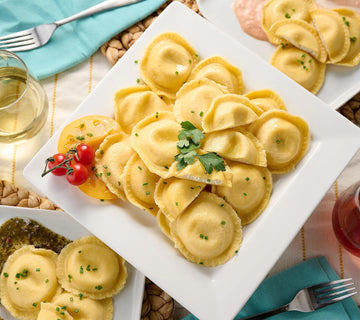 Sergio¡¯s Signature Burrata Raviolis with Marinara Sauce