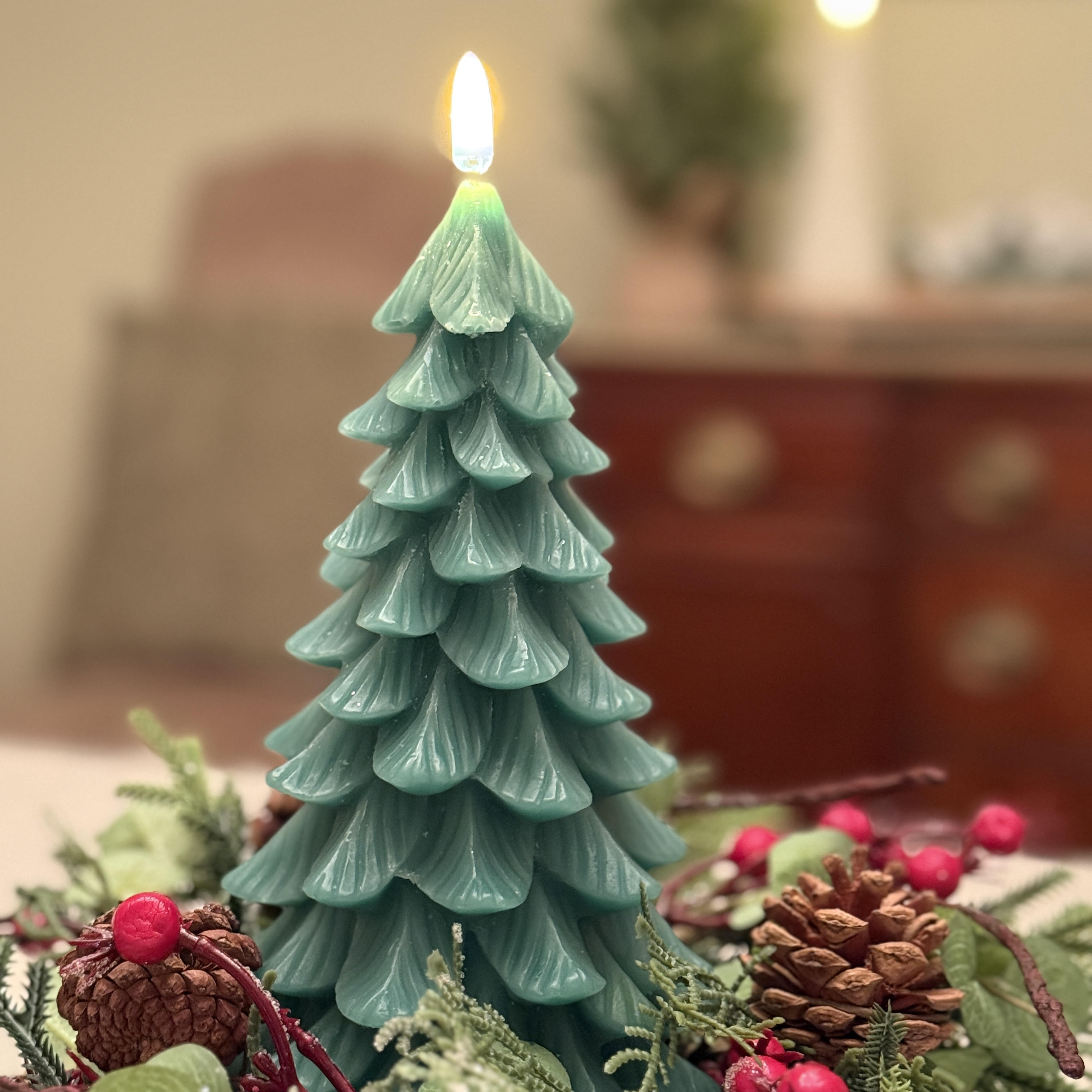 Christmas Tree Flameless Candle for Just Jill